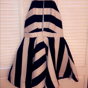 Black and white party dress